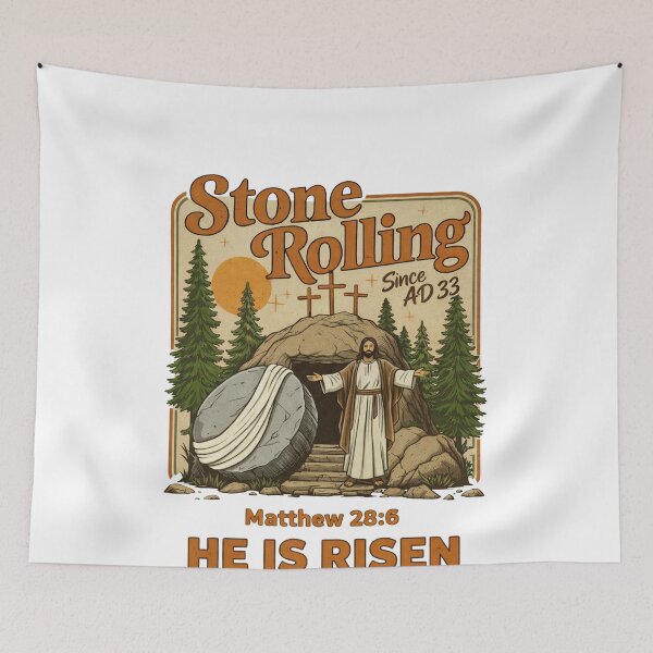 Item preview, He Is Risen Matthew 28 6 Christian Easter Design designed and sold by margamPagenberg.