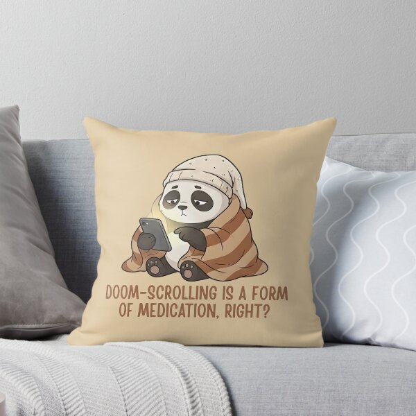 Item preview, Funny Doom-Scrolling Panda Introvert Humor designed and sold by draft & digital.
