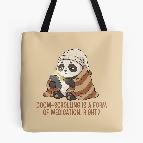 Item preview, Funny Doom-Scrolling Panda Introvert Humor designed and sold by draft & digital.