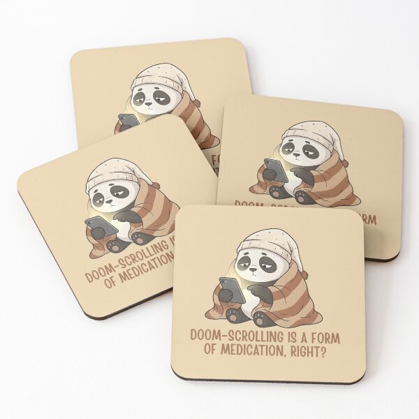 Item preview, Funny Doom-Scrolling Panda Introvert Humor designed and sold by draft & digital.
