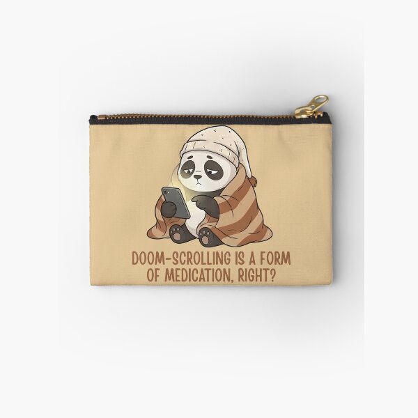 Item preview, Funny Doom-Scrolling Panda Introvert Humor designed and sold by draft & digital.