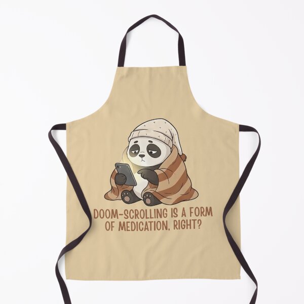 Item preview, Funny Doom-Scrolling Panda Introvert Humor designed and sold by draft & digital.