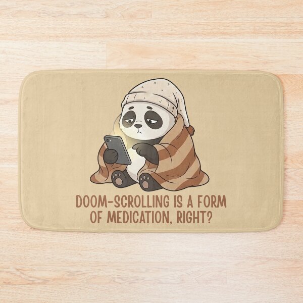Item preview, Funny Doom-Scrolling Panda Introvert Humor designed and sold by draft & digital.