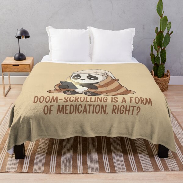 Item preview, Funny Doom-Scrolling Panda Introvert Humor designed and sold by draft & digital.