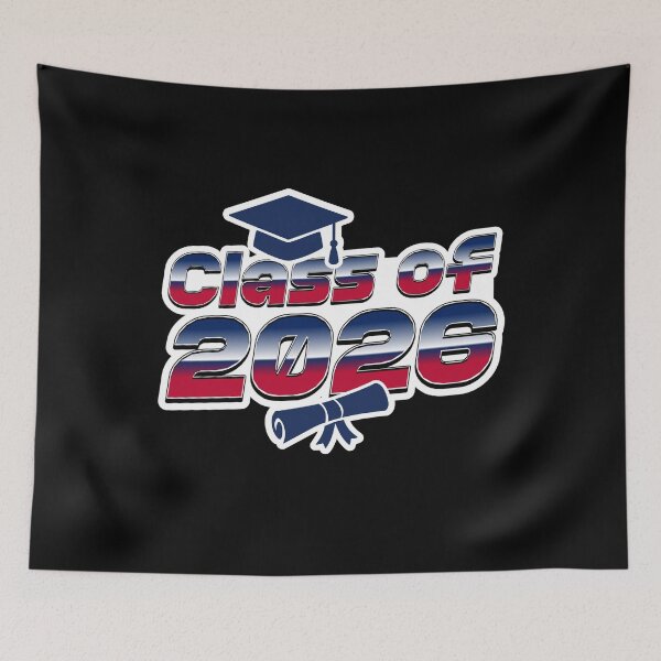 Item preview, Class of 2026 – Graduation Cap & Diploma Design in Red, White & Blue designed and sold by GFamilyC.