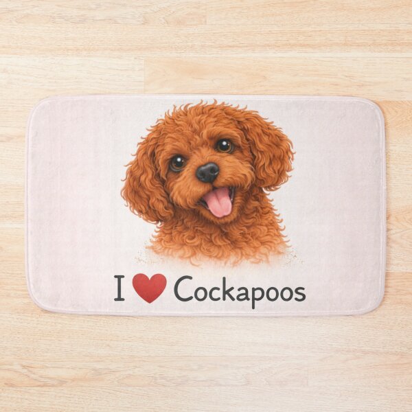 Item preview, I Love Cockapoos Red Cockapoo Dog Lover Gift Design designed and sold by Cockapoo Society.