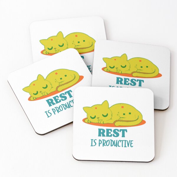 Item preview, Rest Is Productive Cute Sleeping Cat  designed and sold by Abibless1998.