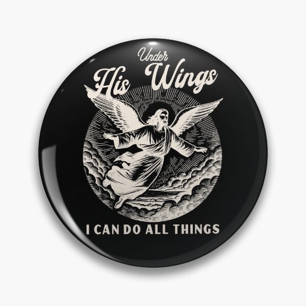 Item preview, Under HIS Wings I can Do ALL Things, Christian Faith Motivational  designed and sold by BriAngelaBubbleDesigns.
