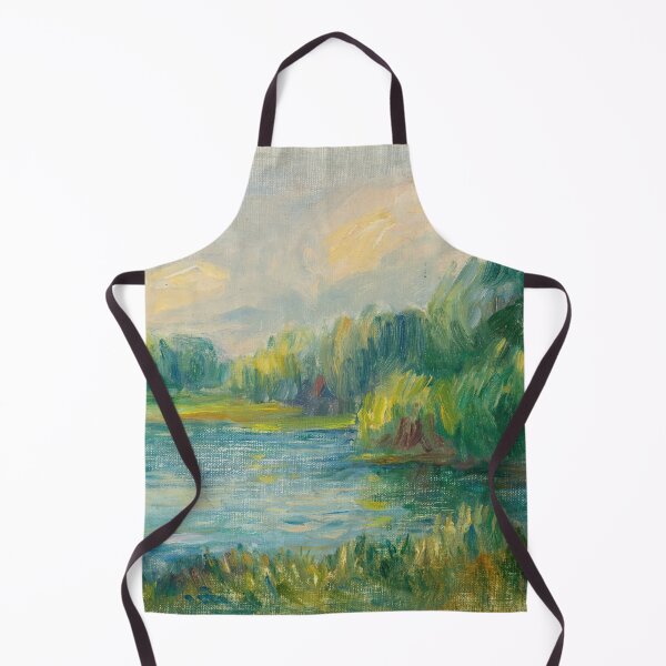 Item preview, Bord De Riviere by Pierre-Auguste Renoir: Tranquil Impressionist Riverside Poster designed and sold by artofuniverse.