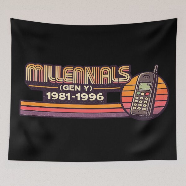 Item preview, Millennials Gen Y Nostalgia Retro Art designed and sold by Retr0Tshirts.