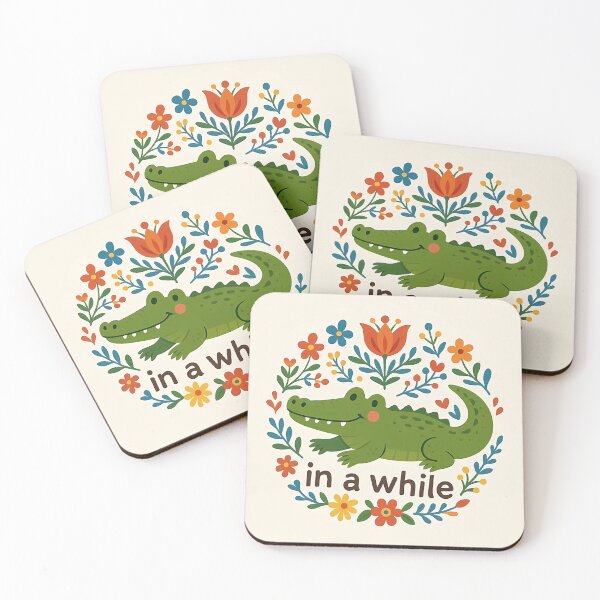 Item preview, In a While Crocodile – Scandinavian Folk Art Nursery Rhyme by heidiannemorris © designed and sold by FOLK ART FUSION by heidiannemorris.