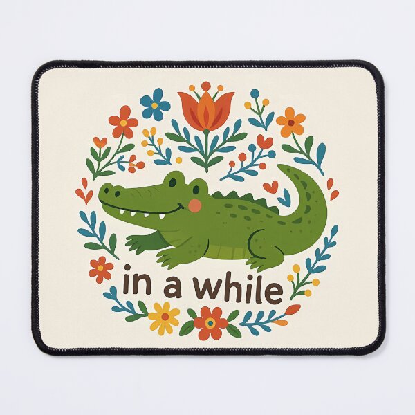 Item preview, In a While Crocodile – Scandinavian Folk Art Nursery Rhyme by heidiannemorris © designed and sold by FOLK ART FUSION by heidiannemorris.