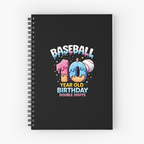 Item preview, Baseball 10th Birthday Ice Cream Drip Double Digits Cute Baseball Birthday Design designed and sold by bilal sibgui.