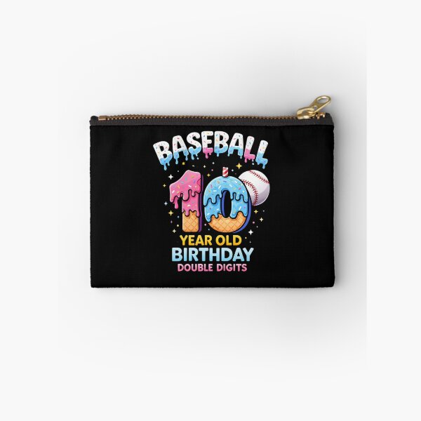 Item preview, Baseball 10th Birthday Ice Cream Drip Double Digits Cute Baseball Birthday Design designed and sold by bilal sibgui.