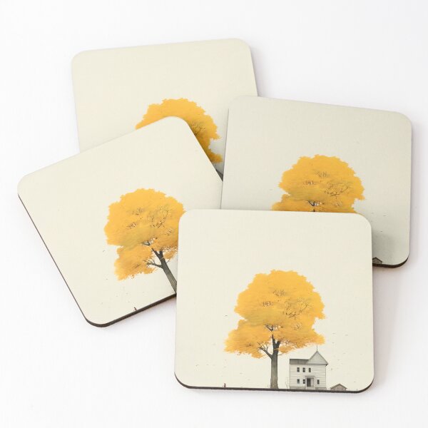 Item preview, Minimal Autumn Landscape with Country House designed and sold by Threadvyn744.