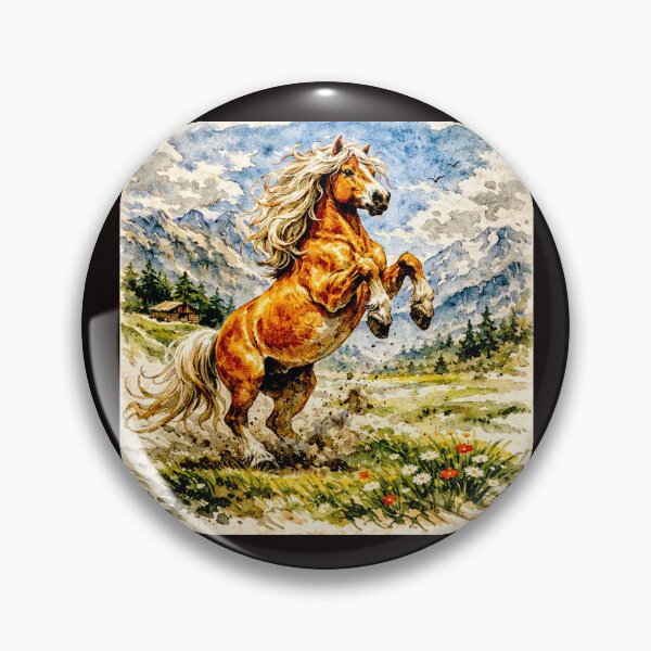 Item preview, Golden Strength: The Haflinger Horse in Line and Light #1 designed and sold by Helios Be. Lavsh.