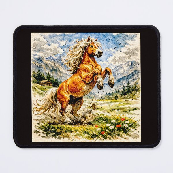 Item preview, Golden Strength: The Haflinger Horse in Line and Light #1 designed and sold by Helios Be. Lavsh.