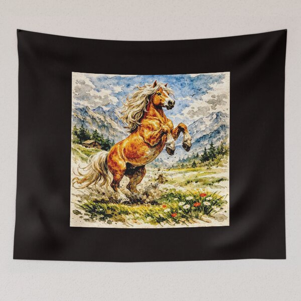 Item preview, Golden Strength: The Haflinger Horse in Line and Light #1 designed and sold by Helios Be. Lavsh.