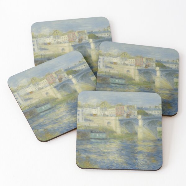 Item preview, Bridge at Chatou by Pierre-Auguste Renoir: Impressionist River Landscape Poster designed and sold by artofuniverse.