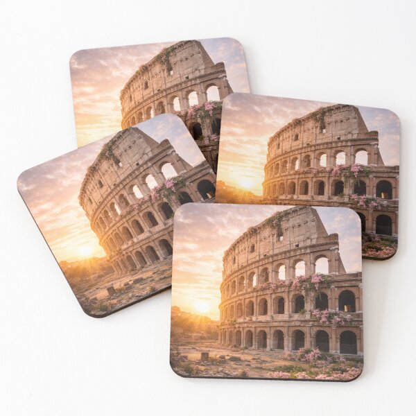 Item preview, Floral sunrise at the Roman Colosseum designed and sold by JuViRo.