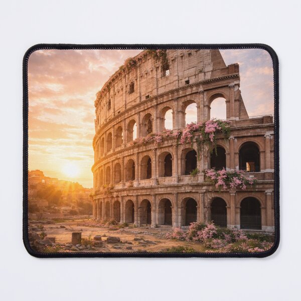 Item preview, Floral sunrise at the Roman Colosseum designed and sold by JuViRo.