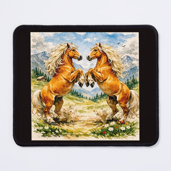 Item preview, Golden Strength: The Haflinger Horse in Line and Light #2 designed and sold by Helios Be. Lavsh.