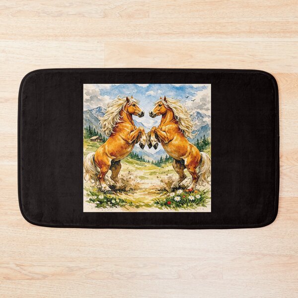 Item preview, Golden Strength: The Haflinger Horse in Line and Light #2 designed and sold by Helios Be. Lavsh.