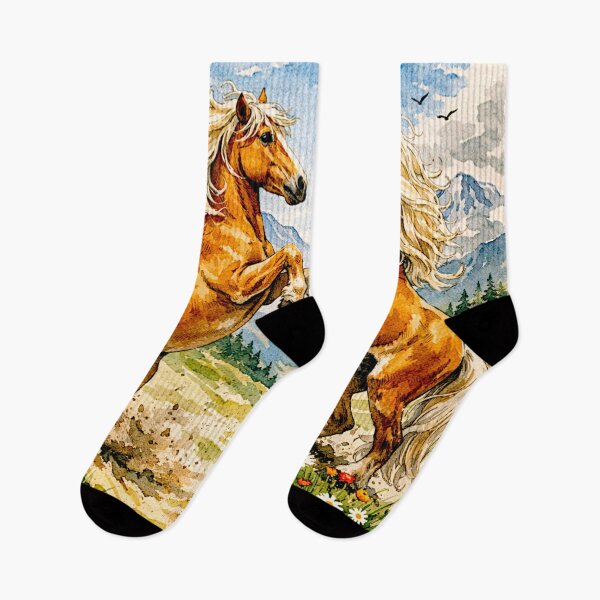 Item preview, Golden Strength: The Haflinger Horse in Line and Light #2 designed and sold by Helios Be. Lavsh.