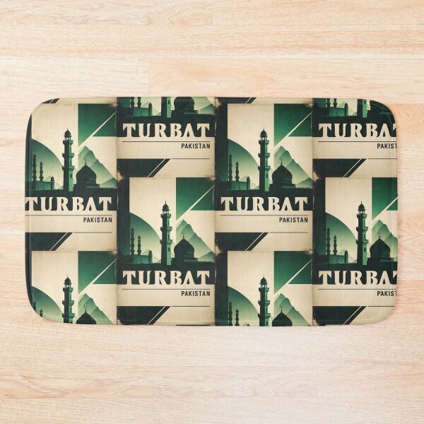 Item preview, Turbat Pakistan Retro Vintage Travel Souvenir designed and sold by TravelersGems.