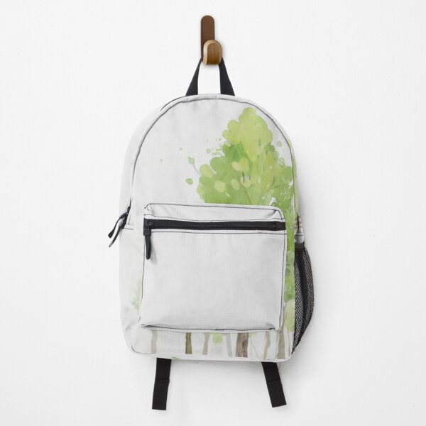 Item preview, Watercolor Park Scene with Trees and Bench – Minimal Nature Art designed and sold by Threadvyn744.