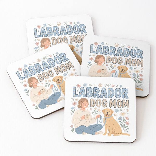 Item preview, Labrador Dog Mom Cute Puppy Lover Floral Sticker designed and sold by Imaginarium of Chaos falcon88 .
