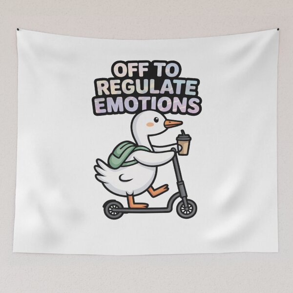 Item preview, Off To Regulate Emotions Funny Goose Mental Health designed and sold by krystalRomanart.