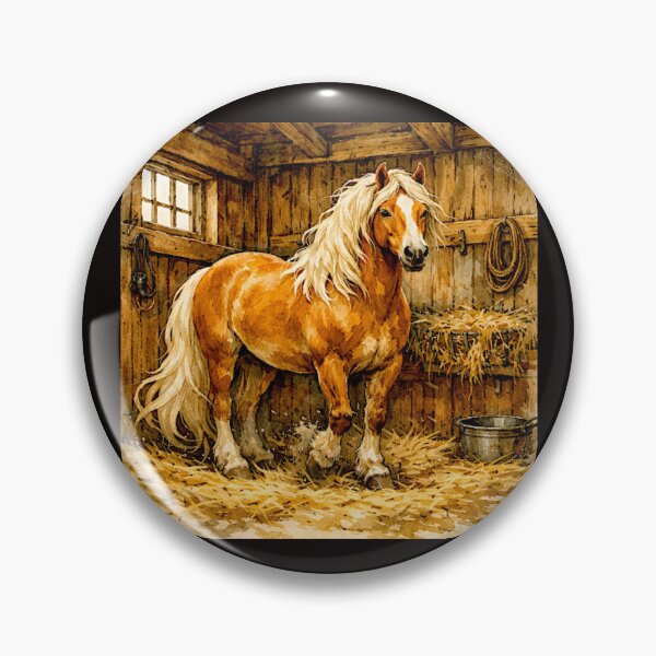 Item preview, Golden Strength: The Haflinger Horse in Line and Light #3 designed and sold by Helios Be. Lavsh.