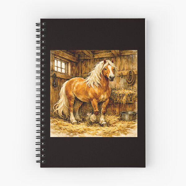 Item preview, Golden Strength: The Haflinger Horse in Line and Light #3 designed and sold by Helios Be. Lavsh.