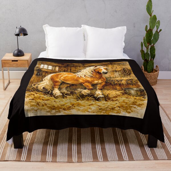 Item preview, Golden Strength: The Haflinger Horse in Line and Light #3 designed and sold by Helios Be. Lavsh.