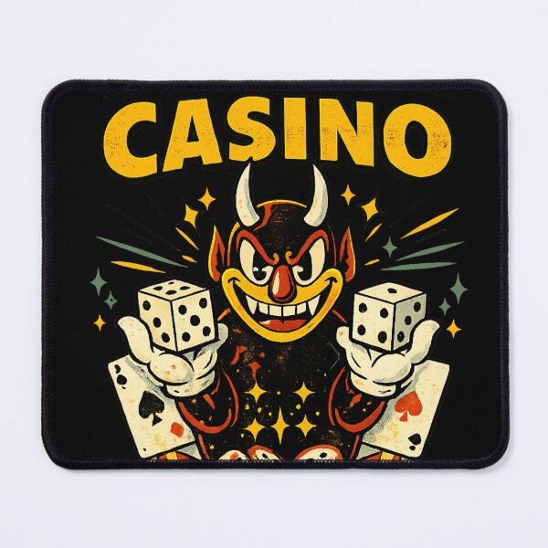 Item preview, Devil Casino-Vintage 1930s Rubber Hose poster designed and sold by LineLoo.