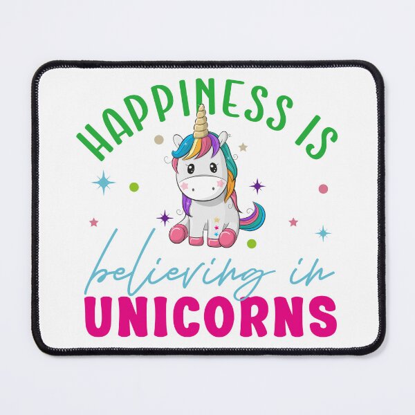 Item preview, Happiness is believing in unicorns designed and sold by LOVEARTDESIGN.