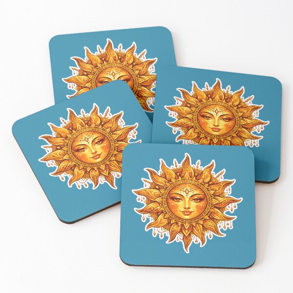 Item preview, Intricate Stylized Sun Celestial Art designed and sold by Orca Chuckle Studios.