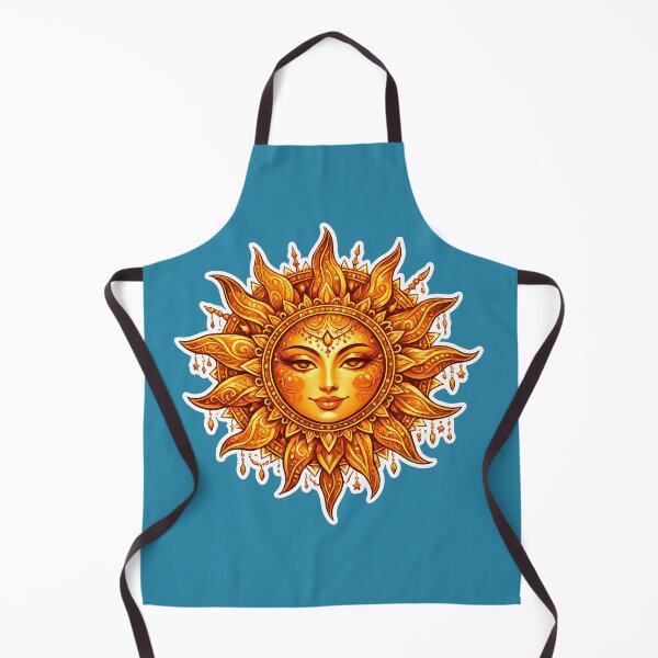 Item preview, Intricate Stylized Sun Celestial Art designed and sold by Orca Chuckle Studios.