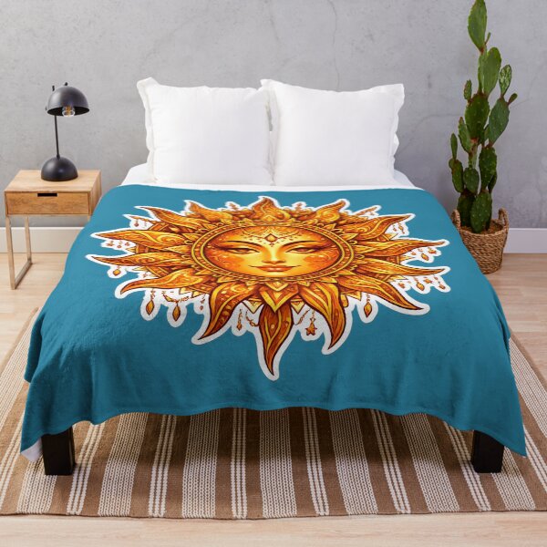 Item preview, Intricate Stylized Sun Celestial Art designed and sold by Orca Chuckle Studios.