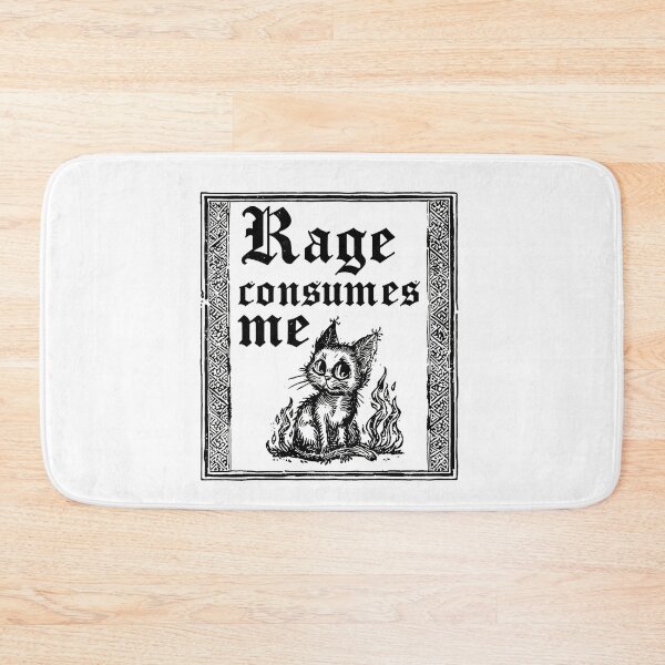 Item preview, Rage Consumes Me Gothic Cat designed and sold by LunaMagicStudio.