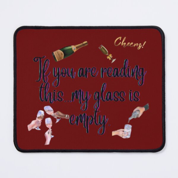 Item preview, Empty Glass: Funny Cheers Wine & Party Aesthetic designed and sold by Miheerala.