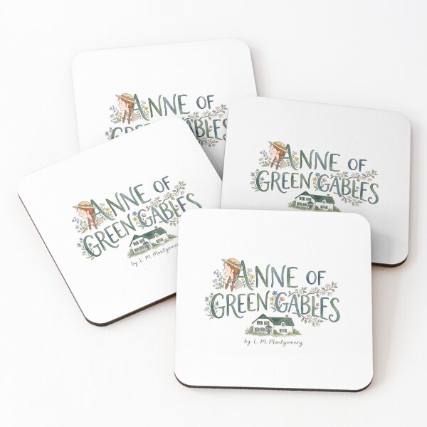 Item preview, Anne of Green Gables L. M. Montgomery Floral Typography Art designed and sold by Fenay Designs.