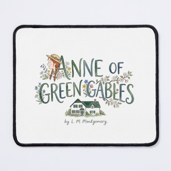 Item preview, Anne of Green Gables L. M. Montgomery Floral Typography Art designed and sold by Fenay Designs.