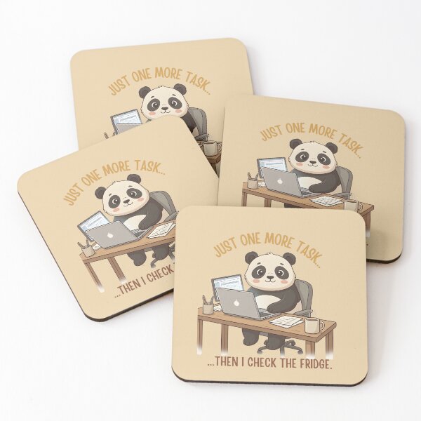 Item preview, Just One More Task Then I Check The Fridge Panda designed and sold by draft & digital.