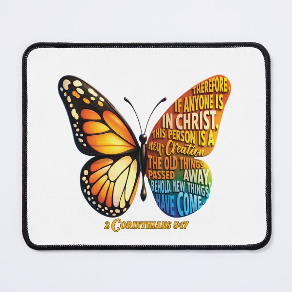 Item preview, New Creation Bible Verse Butterfly Motivation Christian designed and sold by Tshoppe62.