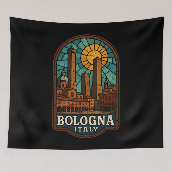 Item preview, Bologna Italy Stained Glass Art designed and sold by TomFrontierArt.