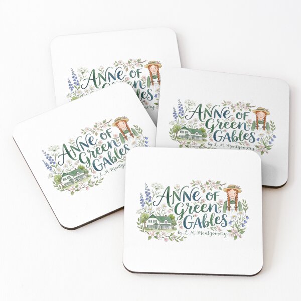 Item preview, Anne of Green Gables L. M. Montgomery Elegant Floral Typography designed and sold by Fenay Designs.