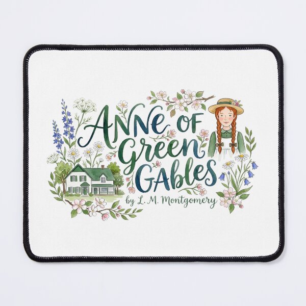 Item preview, Anne of Green Gables L. M. Montgomery Elegant Floral Typography designed and sold by Fenay Designs.