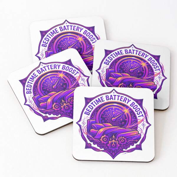 Item preview, Bedtime Battery Boost - Cyberpunk Sleep & Recharge Emblem designed and sold by RDproject.